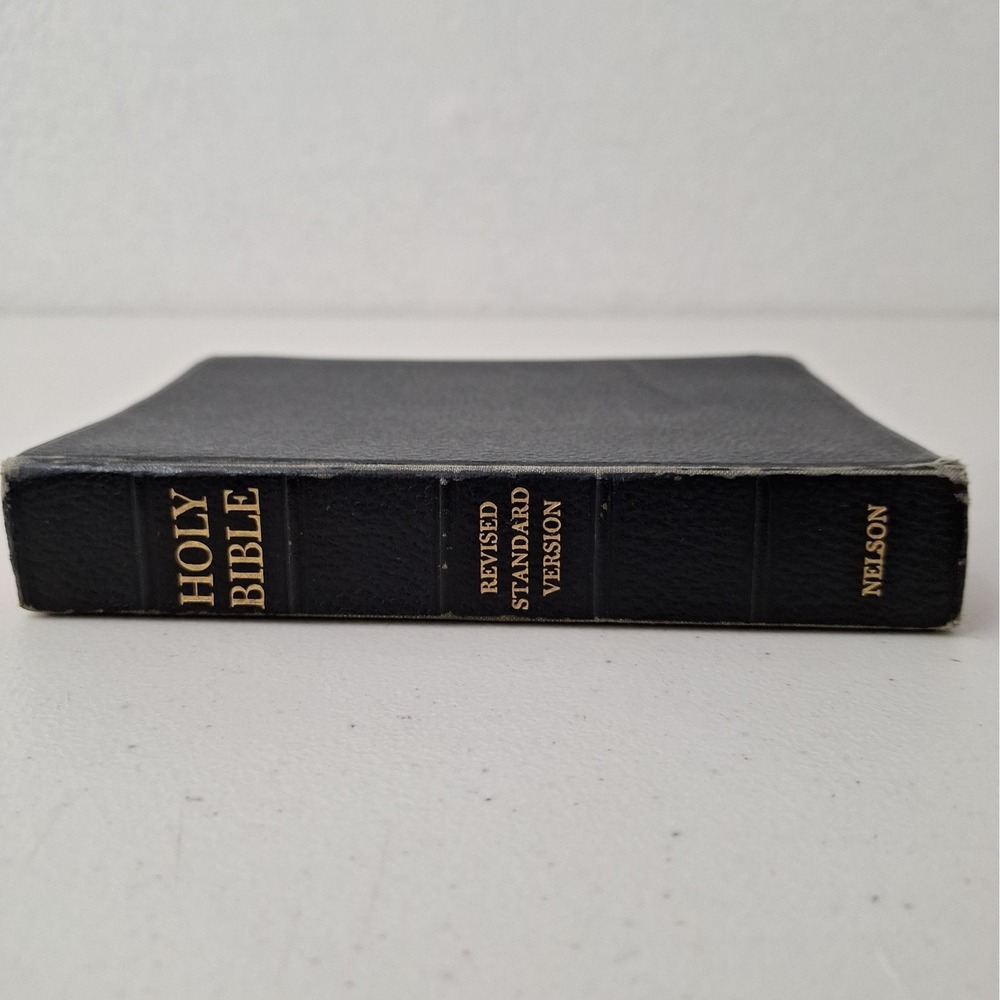 Holy Bible Revised Standard Version RSV Text Edition Black Nelson 1952 Leather
